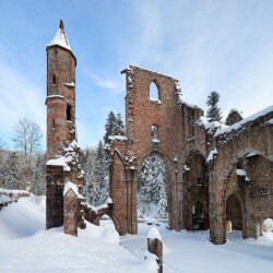 Kloster Allerheiligen im Winter, Schwarzwald, Deutschland Allerheiligen