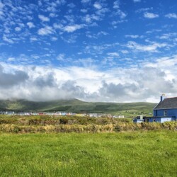 The village of Allihies on the Beara Peninsula in County Cork, Ireland