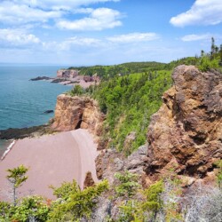 Anderson Cove in Cape Chignecto Provincial Park, Bay of Fundy, Nova Scotia, Canada