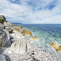 Beautiful coastline in County Antrim, Northern Ireland