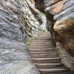Athabasca Falls in Jasper National Park, Rocky Mountains, Alberta, Canada