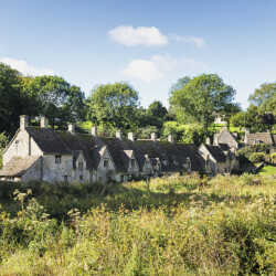 Arlington Row in Bibury, Cotswolds, England