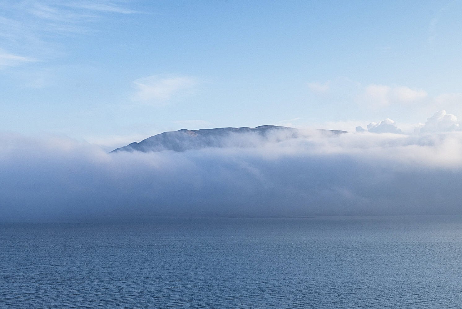View over the Carlingford Lough to the mountains of Mourne from Carlingford, Co. Louth, Ireland