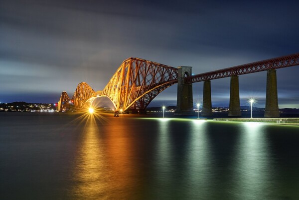 Forth Bridge from South Queensferry, West Lothian, Scotland