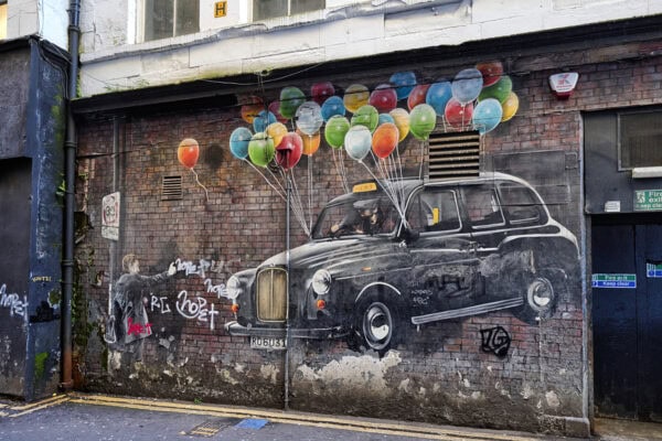 The world’s most economical taxi Mural