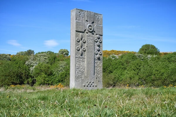 Pictish Symbol Stone near Hilton on the Tarbat peninsula, Ross and Cromarty, Scotland