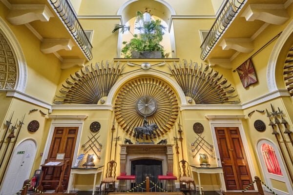 The Armoury Hal of Inveraray Castle, Argyll, Scotland