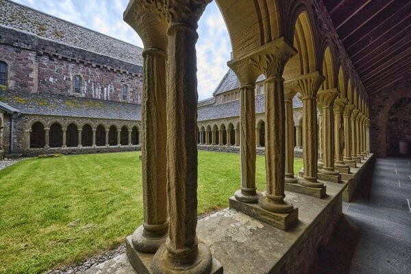 Cloisters of Iona Abbey, Iona, Inner Hebrides, Argyll, Scotland