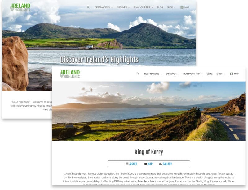 Irland Highlights Website