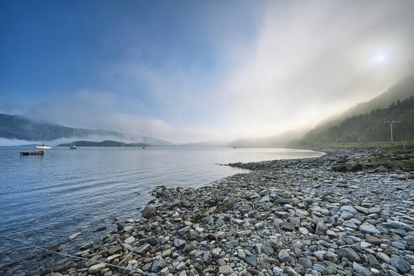 Haar over Loch Kanaird, Ross and Cromarty, Scotland