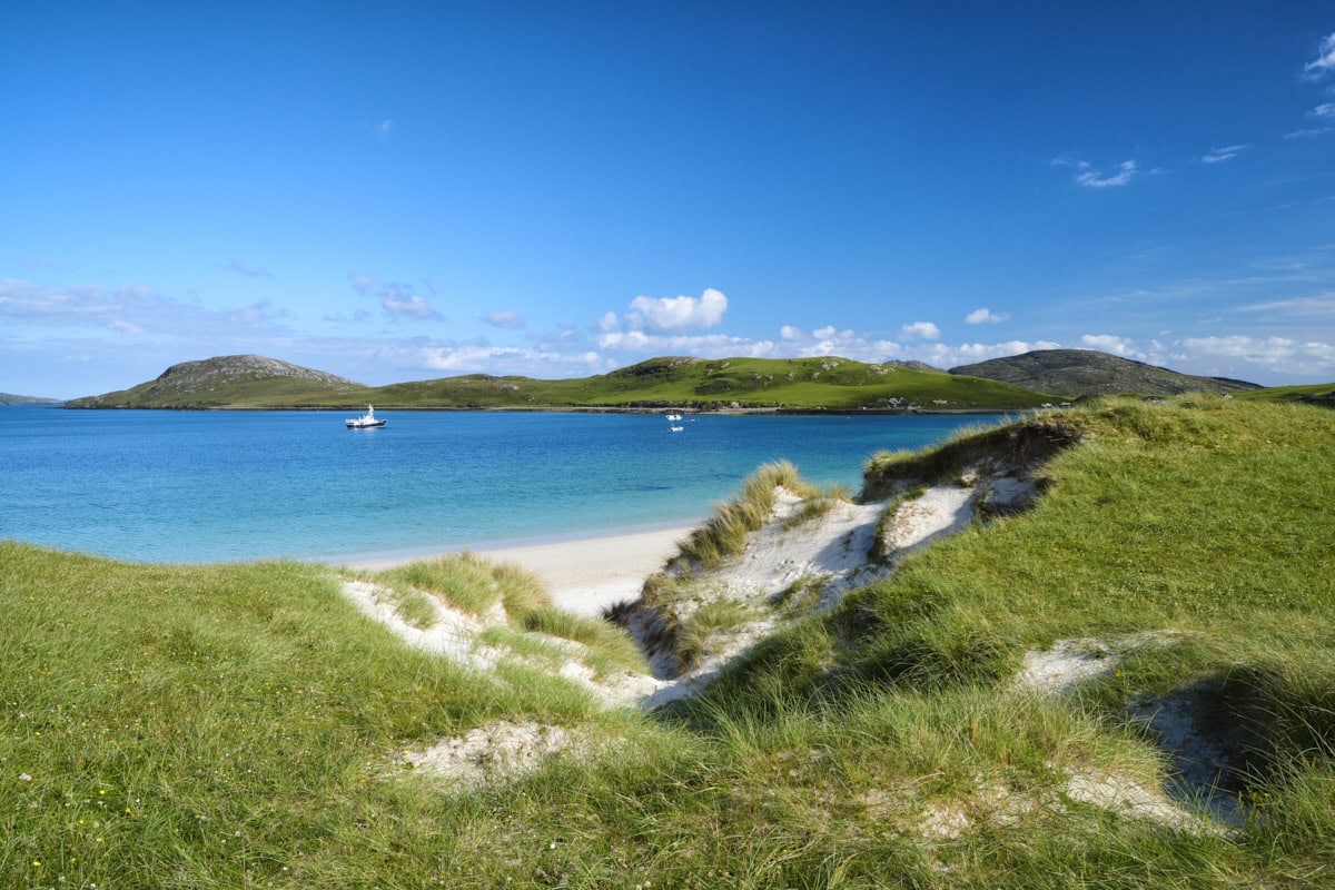 East Beach or Tràigh a Bhaigh on Vatersay Island, Outer Hebrides, Scotland