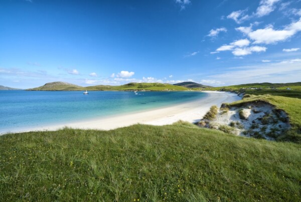 East Beach or Tràigh a Bhaigh on Vatersay Island, Outer Hebrides, Scotland