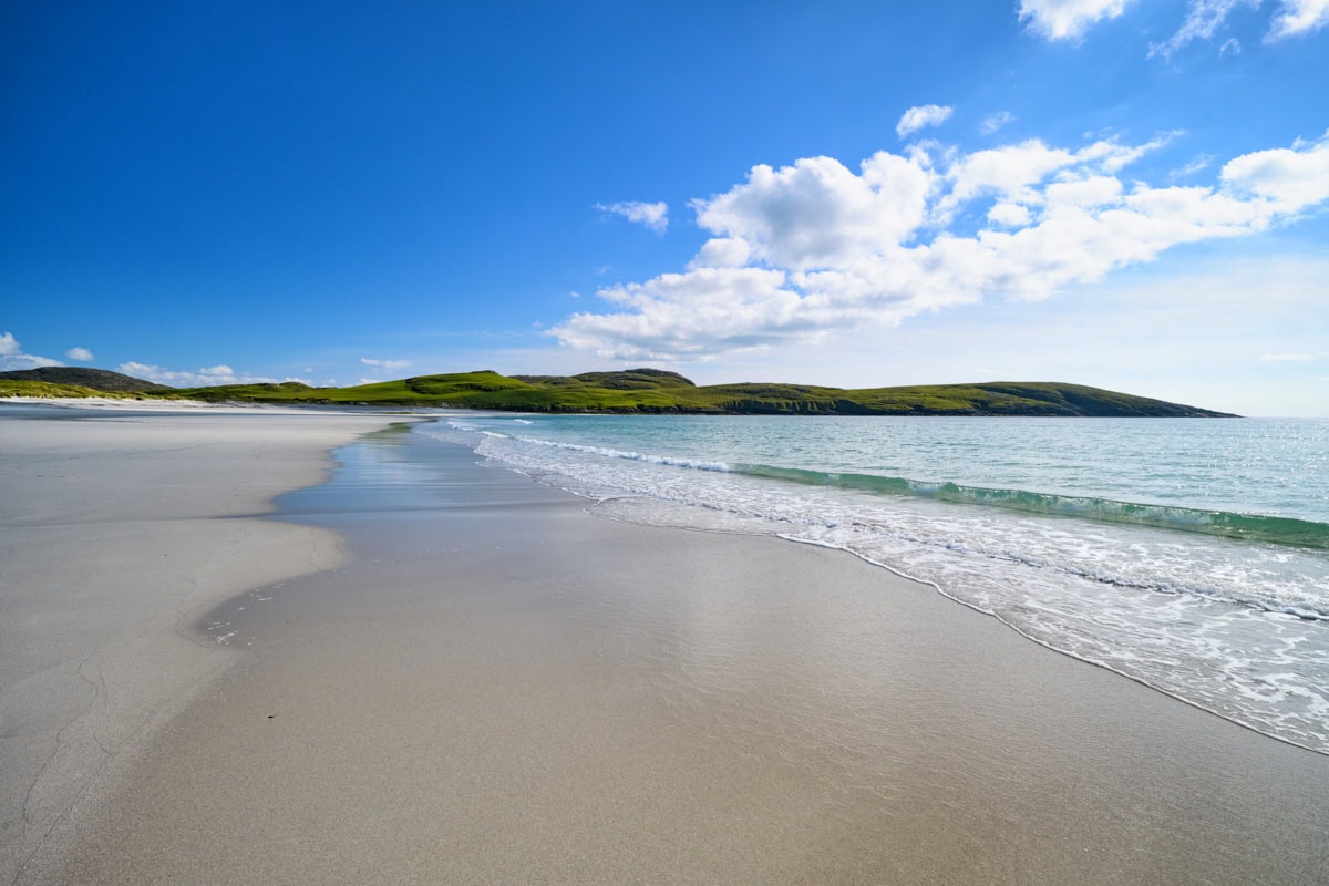 West Beach or Tràigh Siar on Vatersay Island, Outer Hebrides, Scotland