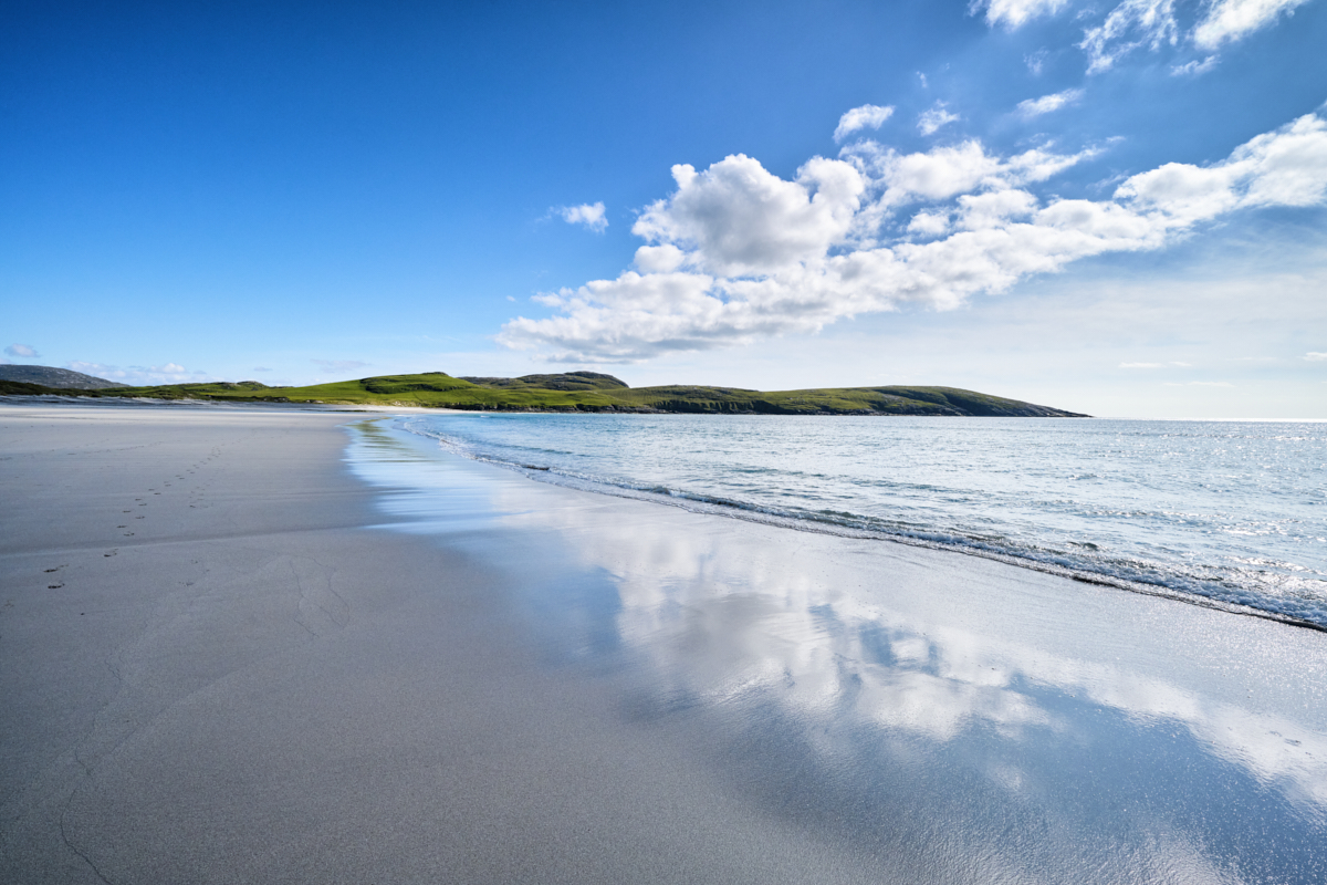 West Beach or Tràigh Siar on Vatersay Island, Outer Hebrides, Scotland